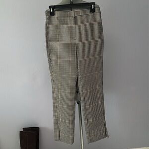 THEORY Checkered Pants cropped sz 2
